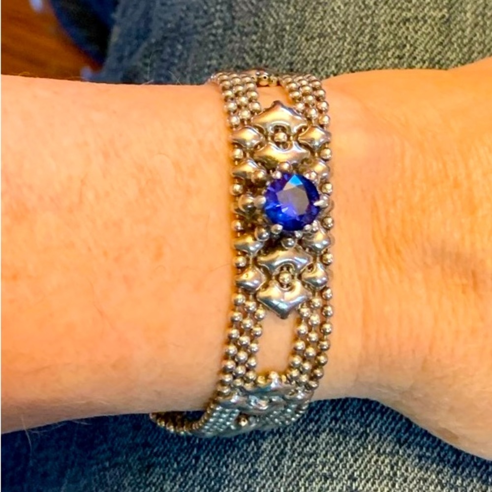 Sergio Gutierrez SG Blue Crystal Bracelet